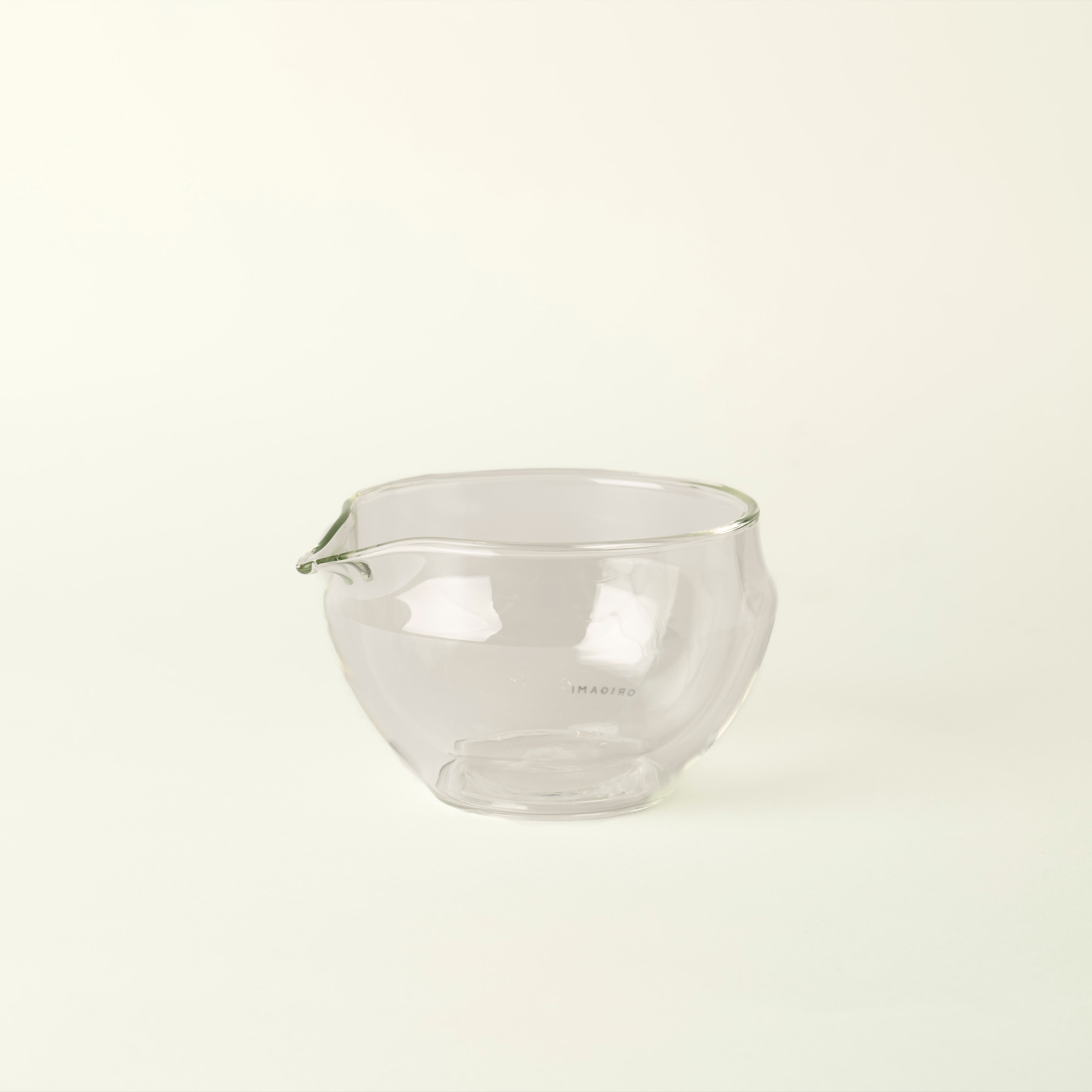 MATCHADO Glass Katakuchi Matcha Bowl - Easy Whisking & Precise Pouring - Heat-Resistant Glass & Crystal Clear