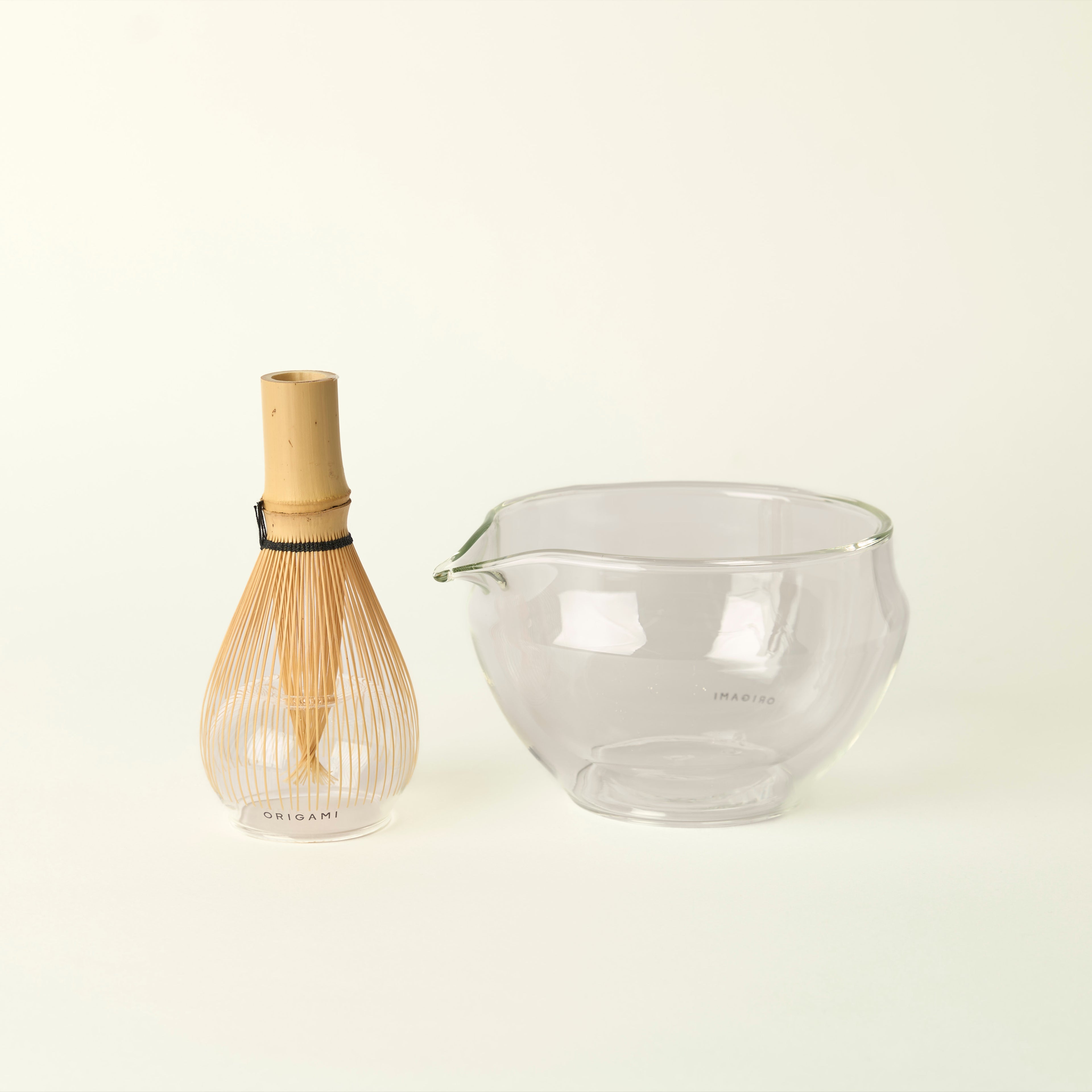 MATCHADO Glass Katakuchi Matcha Bowl - Easy Whisking & Precise Pouring - Heat-Resistant Glass & Crystal Clear