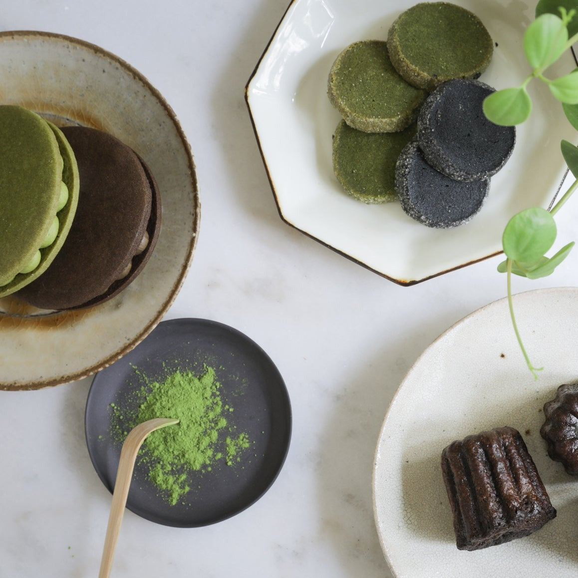 Matcha Cream Biscuit - single cookie