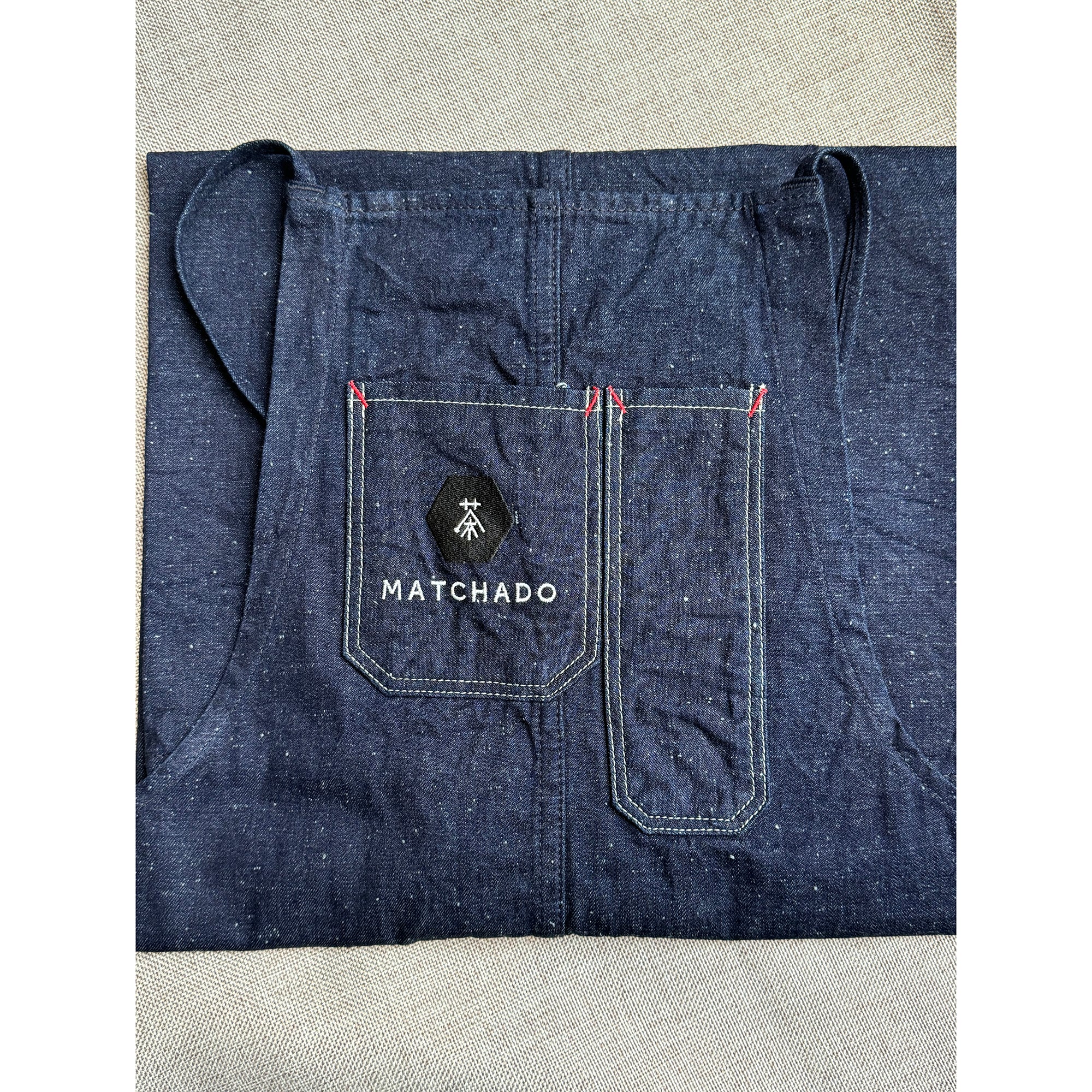 MATCHADO Japanese Denim Apron - Handmade in Okayama - Durable & Timeless Fade. With Matchado&