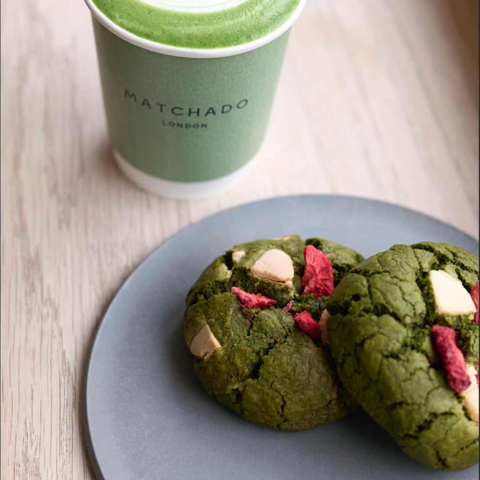 Matcha x Strawberry & White Chocolate Cookie