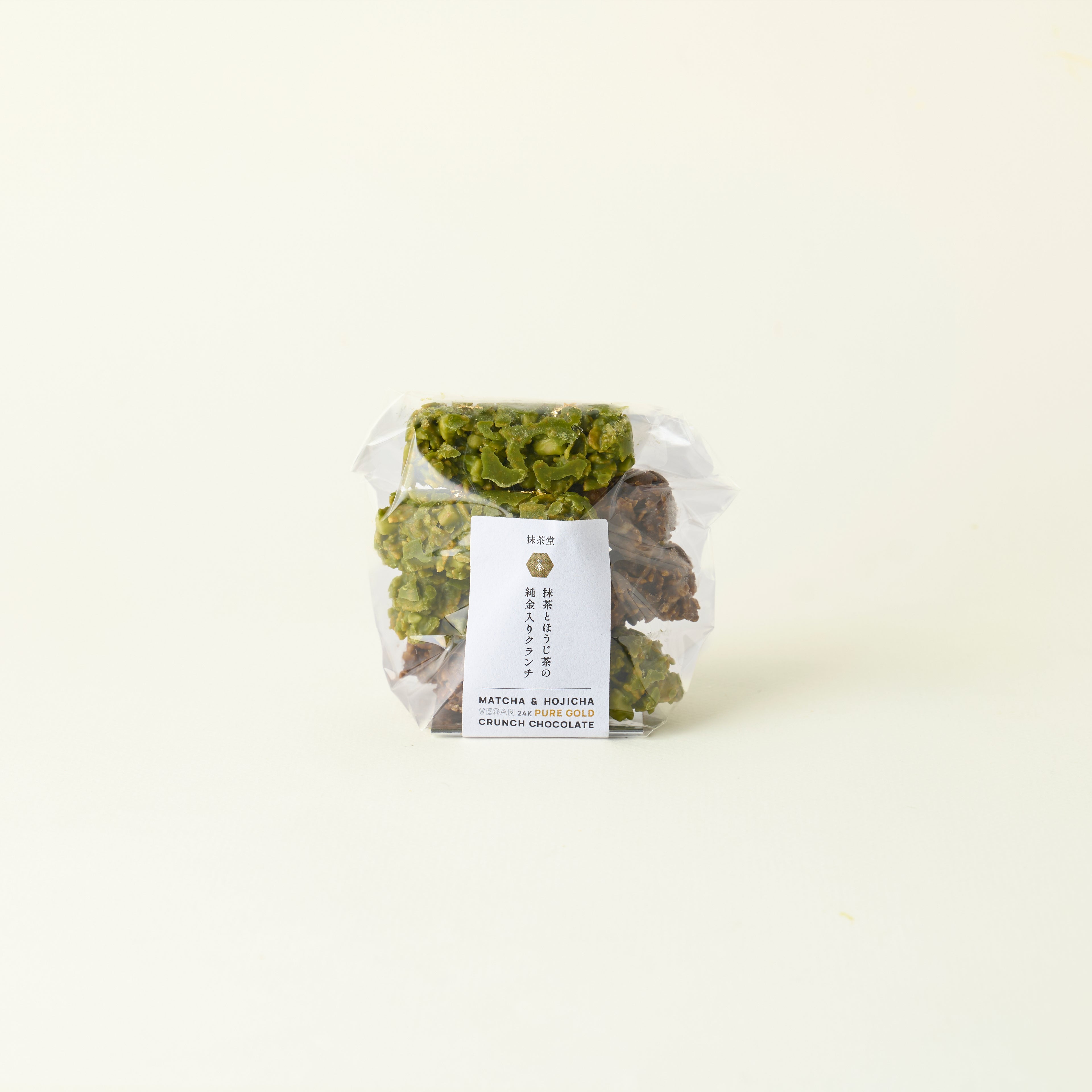 MATCHADO Vegan 24k Pure Gold Crunch Chocolate - Matcha & Hojicha Flavours
