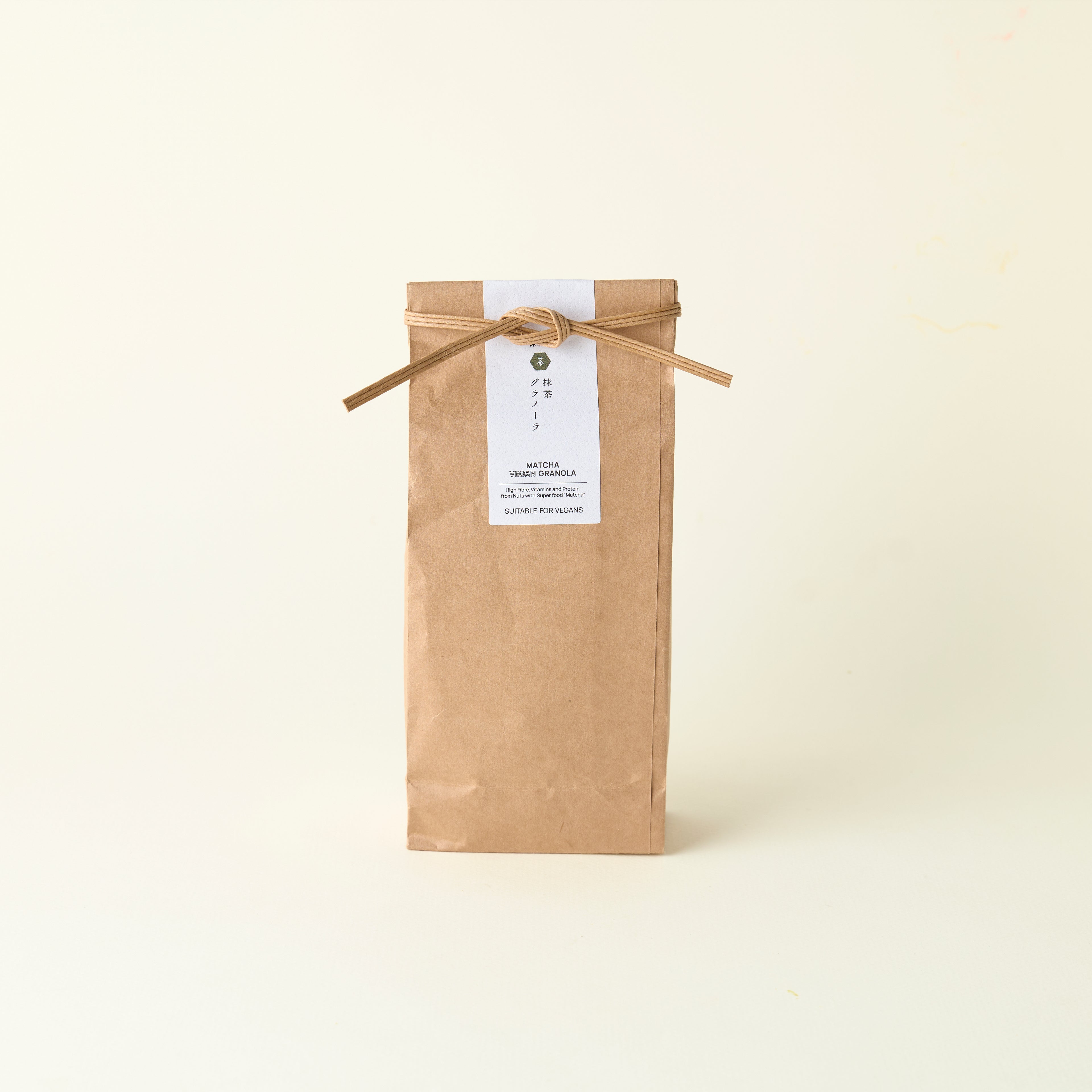 MATCHADO matcha granola on a beige background