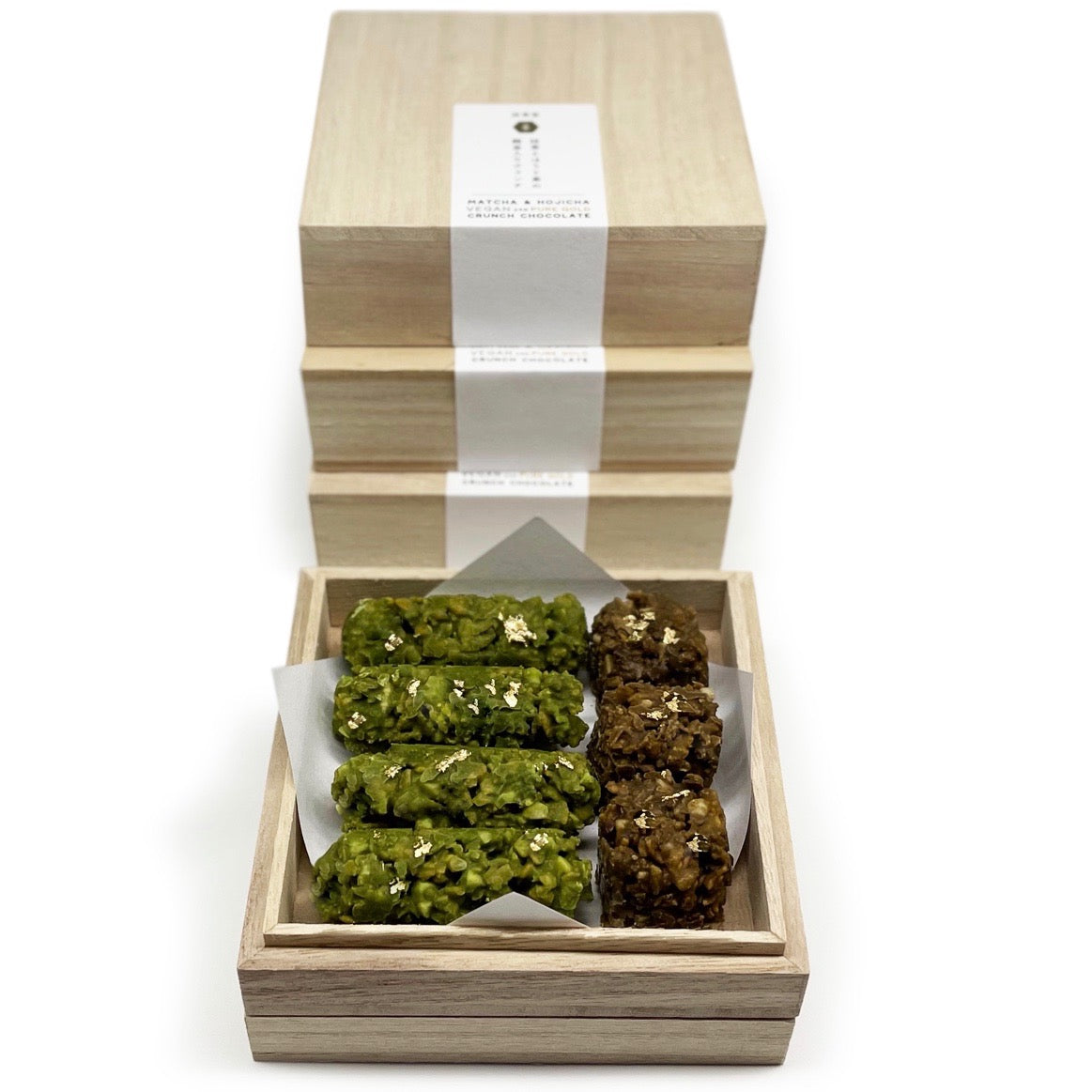 Vegan 24k Pure Gold Crunch Chocolates - Gift Boxed