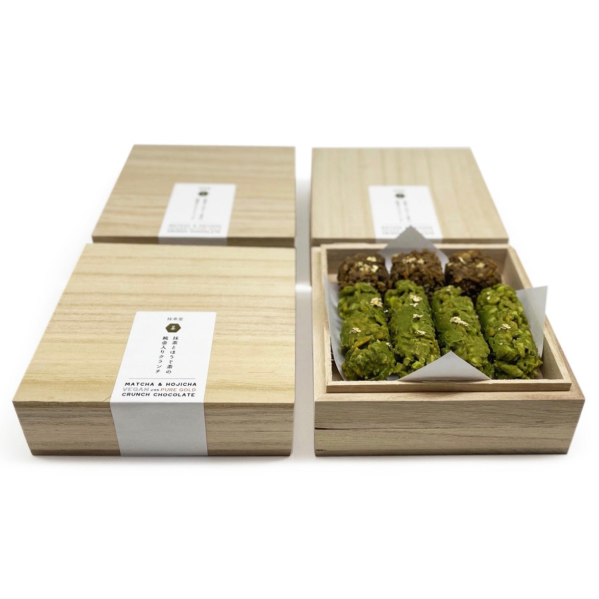 Vegan 24k Pure Gold Crunch Chocolates - Gift Boxed