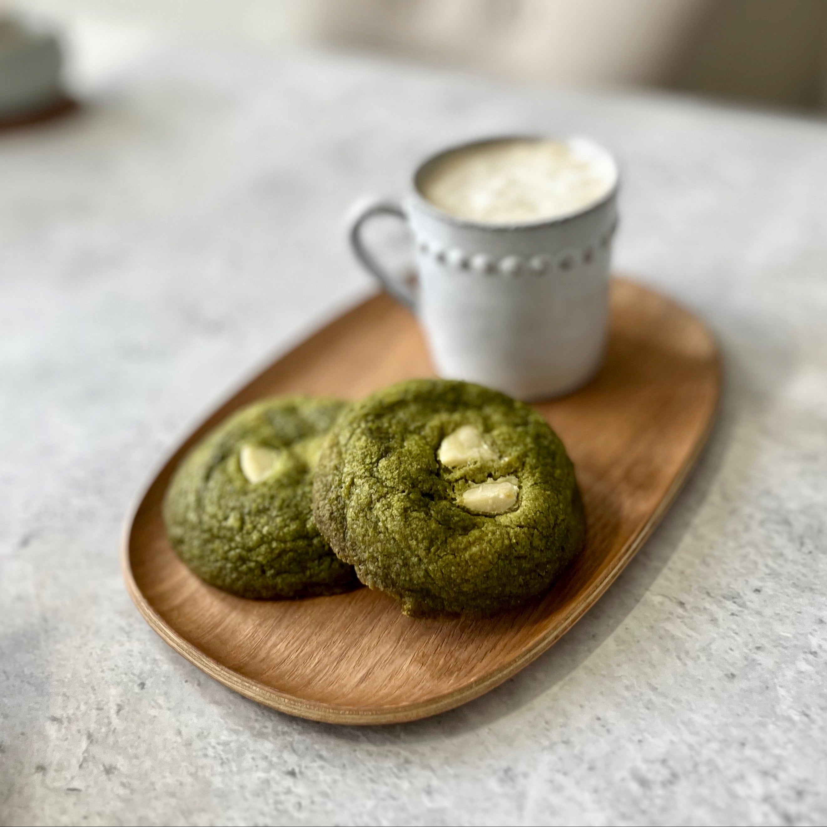 Vegan Matcha x White Chocolate Cookie