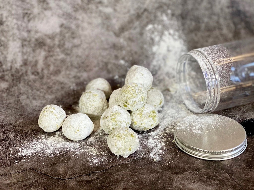 Vegan Boule De Neige Biscuits - Matcha