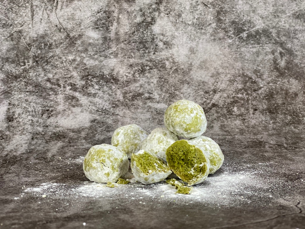 Vegan Boule De Neige Biscuits - Matcha