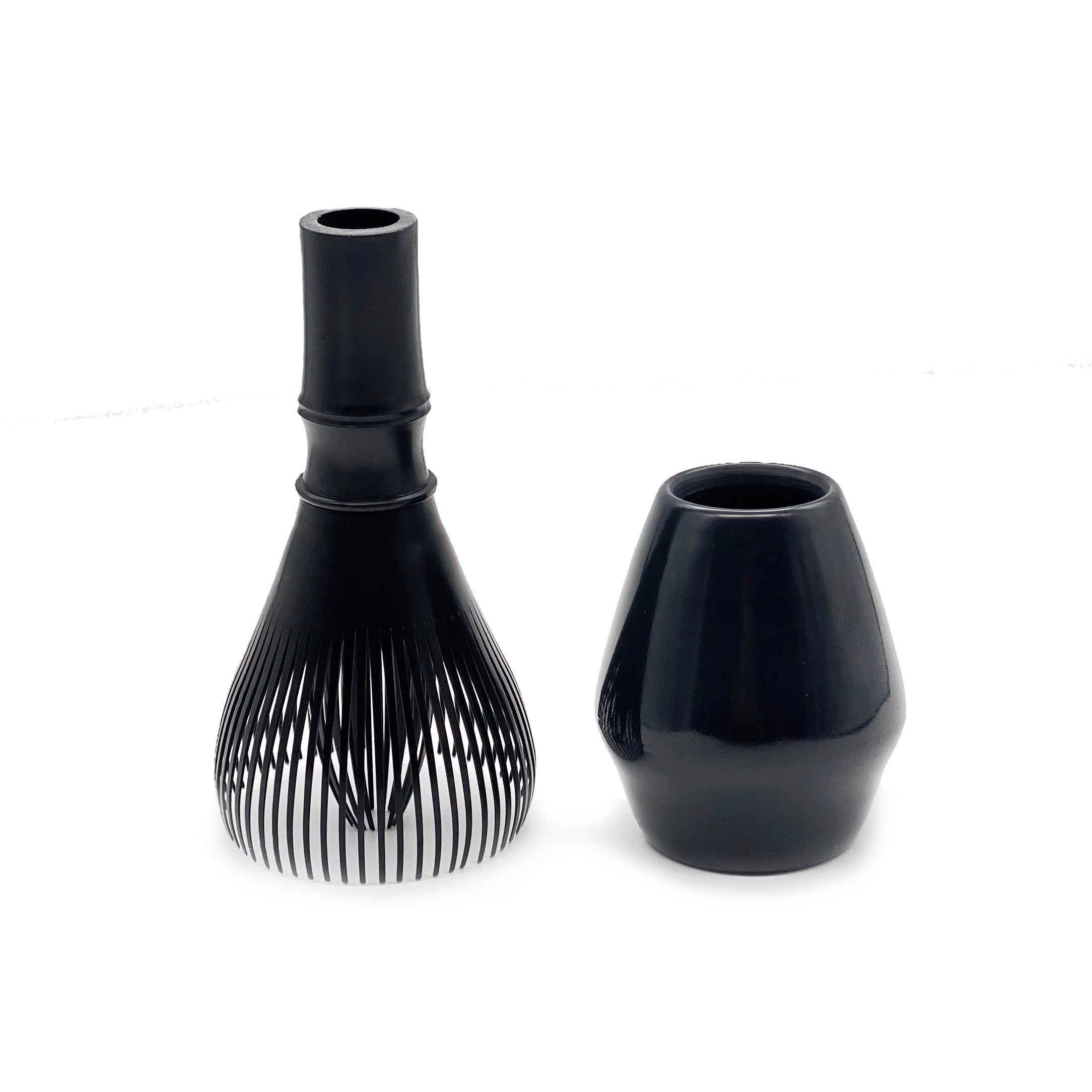 MATCHADO Black Resin Whisk with Holder