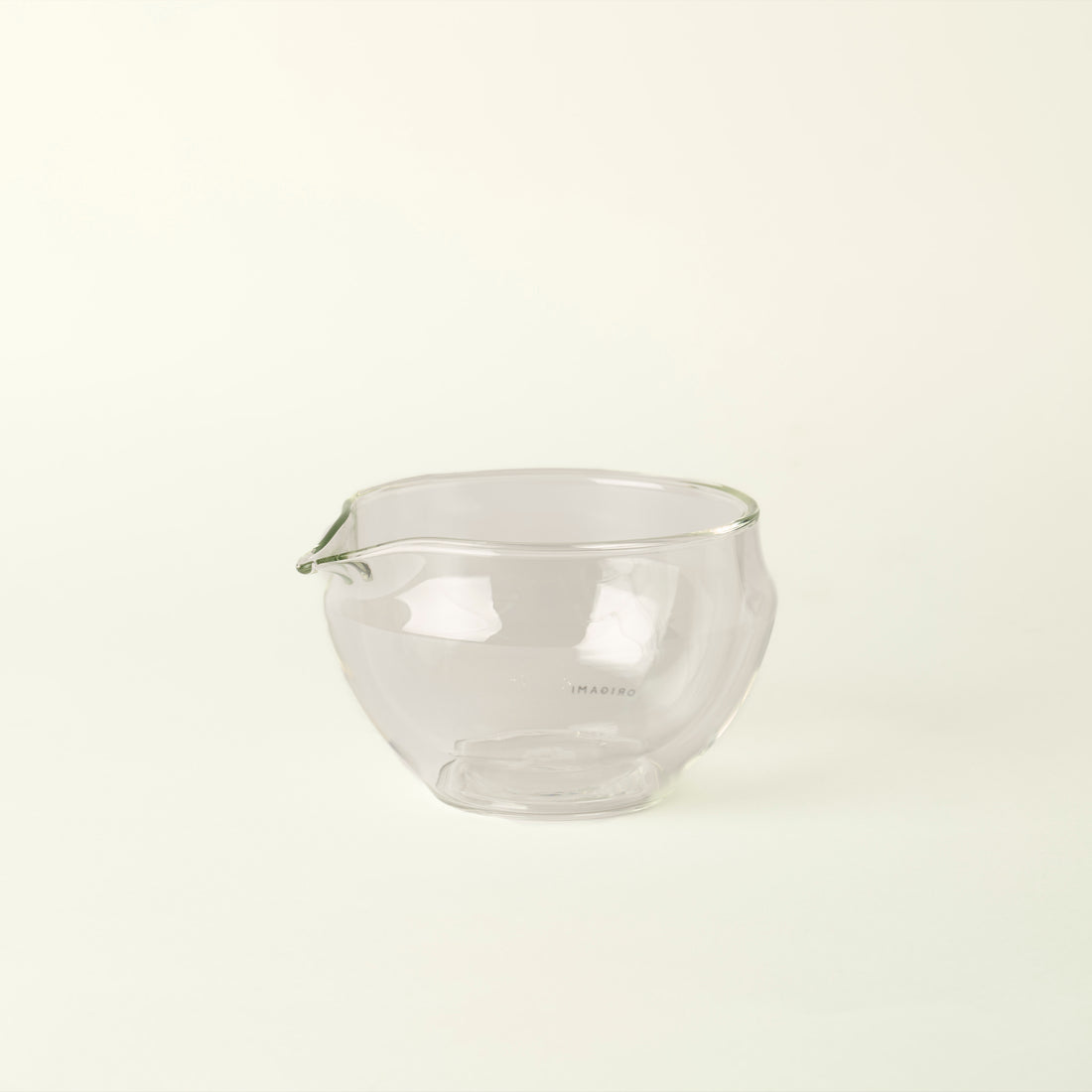 MATCHADO Glass Katakuchi Matcha Bowl - Easy Whisking &amp; Precise Pouring - Heat-Resistant Glass &amp; Crystal Clear