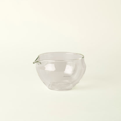 MATCHADO Glass Katakuchi Matcha Bowl - Easy Whisking &amp; Precise Pouring - Heat-Resistant Glass &amp; Crystal Clear