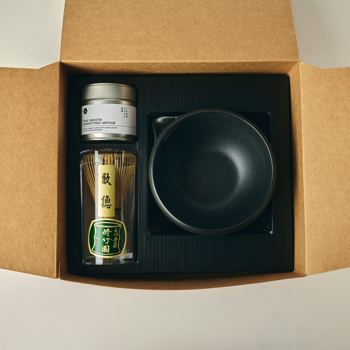 MATCHADO Ceremonial Matcha Tea Box - Complete Set with Katakuchi Bowl