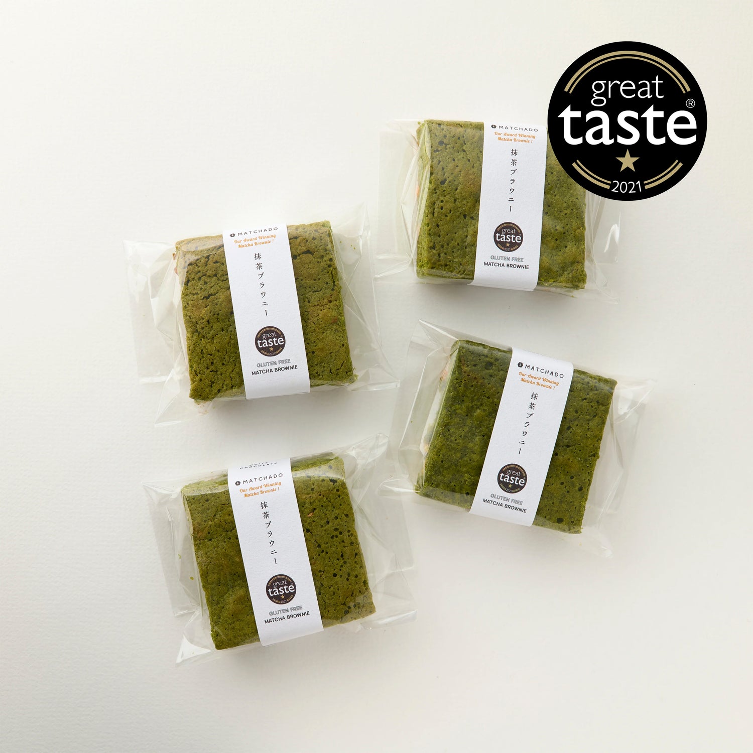 MATCHADO Gluten-Free Matcha Brownie Family Pack (4pcs) - Online Exclusive 20% Off - White or Dark Chocolate