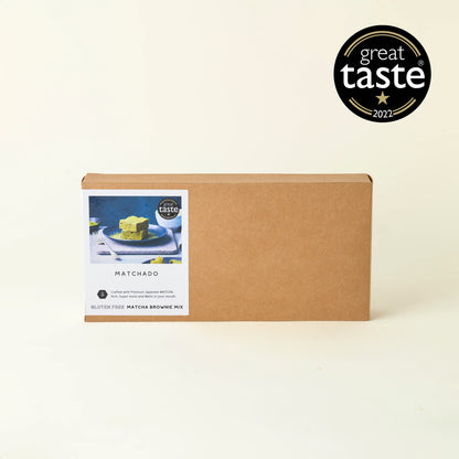 MATCHADO Gluten-Free Matcha Brownie Mix - Great Taste Award 2022 - Bake-at-Home Kit