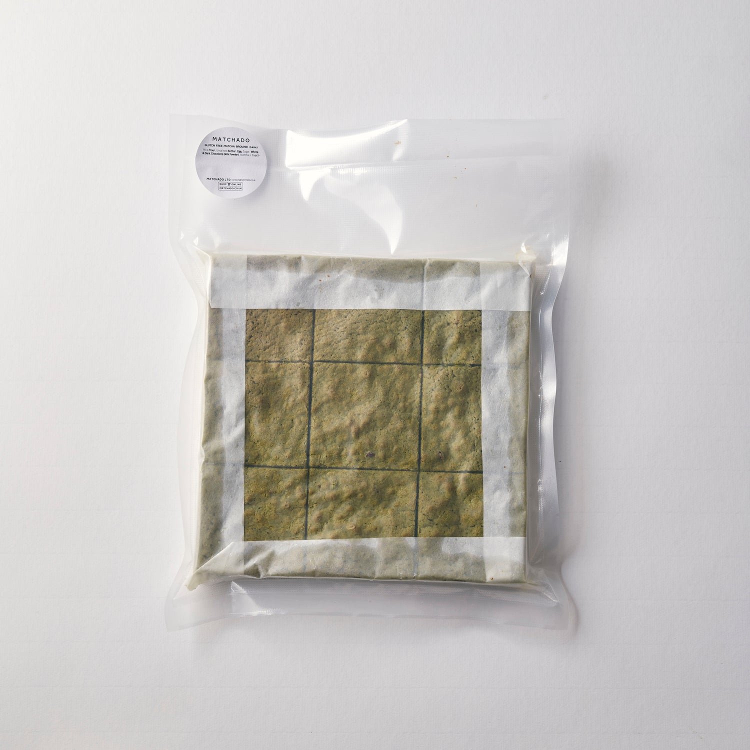 MATCHADO Gluten-Free Matcha Brownie - Dark Chocolate (Wholesale) | 9 pcs per Pack - Great Taste Award Winner 2021