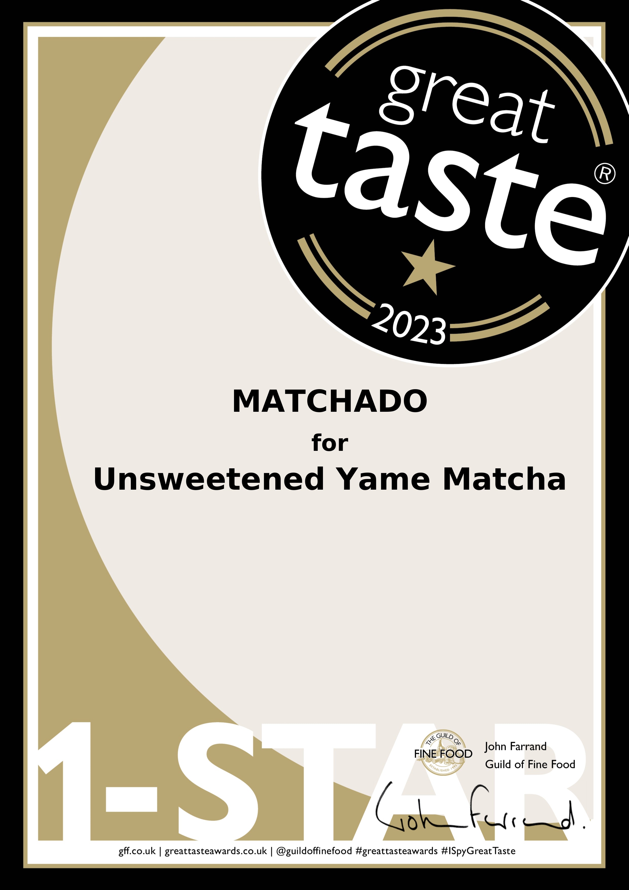MATCHADO Yame Yabukita Matcha - Great Taste Award Winner 2023