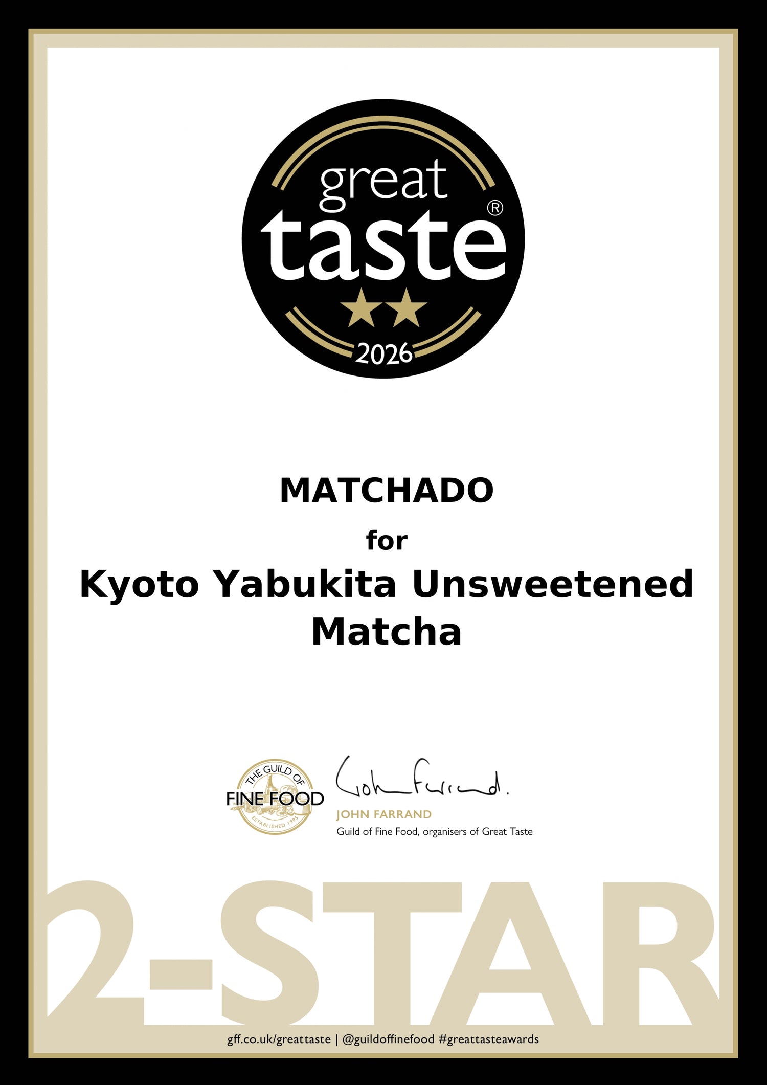 MATCHADO Kyoto Yabukita Unsweetened Matcha - Great Taste Award Winner 2026 - Single Origin - Balanced Umami &amp; Refreshing Aroma