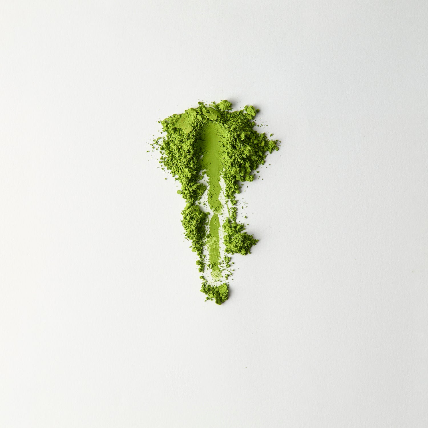 MATCHADO Kyoto Ujihikari Unsweetened Matcha (NEW) - Single Origin - Creamy &amp; Subtly Savoury Flavor. Matcha powder in the shape of a mountain on a white background