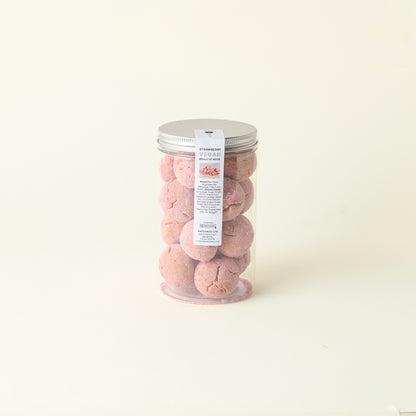 Vegan Boule De Neige Biscuits - Strawberry
