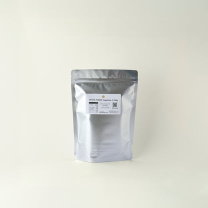 MATCHADO Matcha - Kagoshima J1 Single Origin (Wholesale). Silver foil packaging with a label on a white background. Large package. 