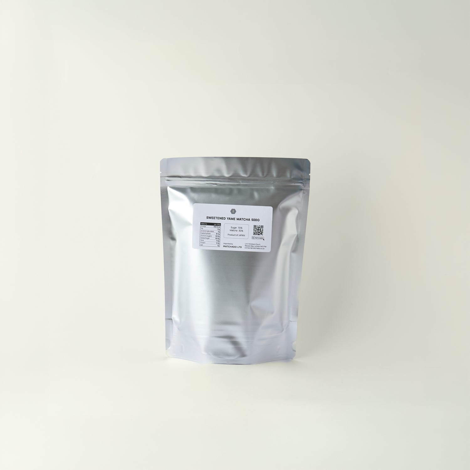 MATCHADO Sweetened Matcha For Latte (Wholesale). 500g package 